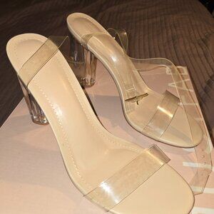 Clear heels size 9.5
